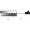 Jõuluvalgustus 50m 500-LED soe valge, juhe 5m 230VAC IP44