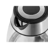 Teesa Electric Kettle, Glass + Inox, 2200 W, Black, 1.7 L