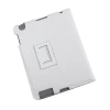 Case dedicated to Apple iPad 3, white leather
