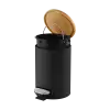 Bathroom trash can 3l (black)