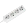 4-pesaline 2m Saksa tüüpi pikendusjuhe ilma lülitita (3x1,5mm) Rebel valge