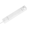 5-pesaline 1,5 m Prantsuse tüüpi pikendusjuhe lülitiga (3x1,0 mm) Rebel valge