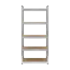 Metal storage shelving unit 150x70x30 silver Rebel