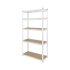 Metal storage shelving unit 180x90x40 white Rebel