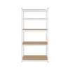 Metal storage shelving unit 180x90x40 white Rebel