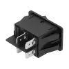 12V выключатель с разъемом и желтым светодиодом