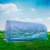 PNI SG500 Garden Solarium, 457x210x210 cm, solid steel structure, mosquito net windows, zipper closure