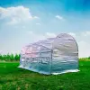 PNI SG500 Garden Solarium, 457x210x210 cm, solid steel structure, mosquito net windows, zipper closure
