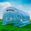 PNI SG500 Garden Solarium, 457x210x210 cm, solid steel structure, mosquito net windows, zipper closure