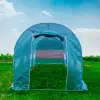PNI SG500 Garden Solarium, 457x210x210 cm, solid steel structure, mosquito net windows, zipper closure