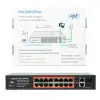 PNI SWPOE162 POE-lüliti, 16x 100 Mbps POE-porti, 2x 1000 Mbps UP Link-porti, 240W