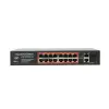PNI SWPOE162 POE-lüliti, 16x 100 Mbps POE-porti, 2x 1000 Mbps UP Link-porti, 240W