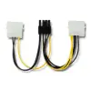 Qoltec Cable adapter 2x MOLEX female/ PCI-E 8pin 15cm