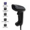 Qoltec barcode reader and QR code scanner 1D 2D USB Durable