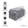 Qoltec AGM battery 12V 65Ah max 780A