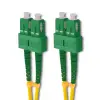 Qoltec Patchcord fiber optic SC/APC - SC/APC Singlemode 9/125 G652D Duplex 1.5m