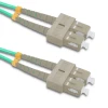 Qoltec Patchcord fiber optic SC/UPC - SC/UPC Multimode 50/125 OM4 Duplex 5m