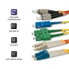 Qoltec Patchcord fiber optic SC/UPC - SC/UPC Multimode 50/125 OM4 Duplex 5m