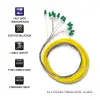 Qoltec 12 x Pigtail fiber optic LC/APC Singlemode G657A2 2m