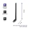 Qoltec Wireless adapter WiFi USB with antenna standard N