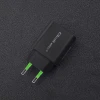 Qoltec Charger 18W 5-12V 1.5-3A USB type C PD USB QC 3.0 Black