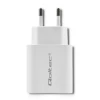 Qoltec Charger 18W 5-12V 1.5-3A USB type C PD USB QC 3.0 White