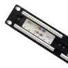 Qoltec Patch panel RACK 24 ports Cat 6 UTP Black