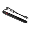 Qoltec Power strip for RACK 1U 16A PDU 8xSCHUKO 2m
