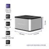 Qoltec 2x HDD / SSD docking station 2.5 "/3.5" SATA USB 3.0 Clonning