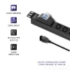 Qoltec power strip for RACK 19" with CB 1U 10A PDU 8xIEC C13 2m
