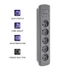 Qoltec Power strip 5 sockets 1.8m Grey