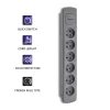 Qoltec Power strip 6 sockets 1.8m Grey