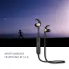 Qoltec BT 5.0 JL sports wireless headphones magnetic microphone Black