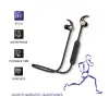 Qoltec BT 5.0 JL sports wireless headphones magnetic microphone Black