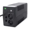 Qoltec Uninterruptible Power Supply UPS Line Interactive Monolith 450VA 240W LCD USB RJ45