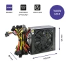Qoltec ATX Power Supply 1600W 80 Plus Gold Data mining