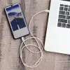 Qoltec USB 2.0 type C Cable USB 2.0 type C 60W QC 3.0 PD 1m White