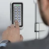 Qoltec Code lock RHEA with RFID reader Code Card key fob Doorbell IP68 EM