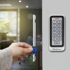 Qoltec Code lock RHEA with RFID reader Code Card key fob Doorbell IP68 EM