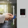 Qoltec Code lock MIMAS with RFID reader Code Card key fob Doorbell button IP68 EM