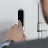 Qoltec Code lock DIONE with RFID reader Code Card key fob Doorbell button IP68 EM