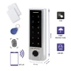 Qoltec Code lock TITAN with fingerprint reader RFID BT 4.0 Code Card key fob Doorbell IP68 EM