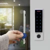 Qoltec Code lock PROTEUS with fingerprint reader RFID Code Card key fob Doorbell IP68 EM