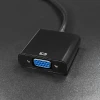 Qoltec Micro HDMI D male Adapter VGA female +3.5mm Audio 0.2m