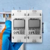 Qoltec Single phase electronic energy consumption meter 230 V LCD 2P DIN rail