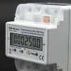 Qoltec Three phase electronic energy consumption meter 400V LCD 4P DIN rail
