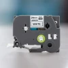 Qoltec Tape for BROTHER TZ2-251 24mm x 8m White/Black print