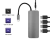 Qoltec Hub Adapter USB-C 3.1 5in1 4x USB 3.0 DC