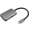 Qoltec Hub Adapter USB-C 3.1 2in1 HDMI 4K VGA