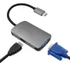 Qoltec Hub Adapter USB-C 3.1 2in1 HDMI 4K VGA